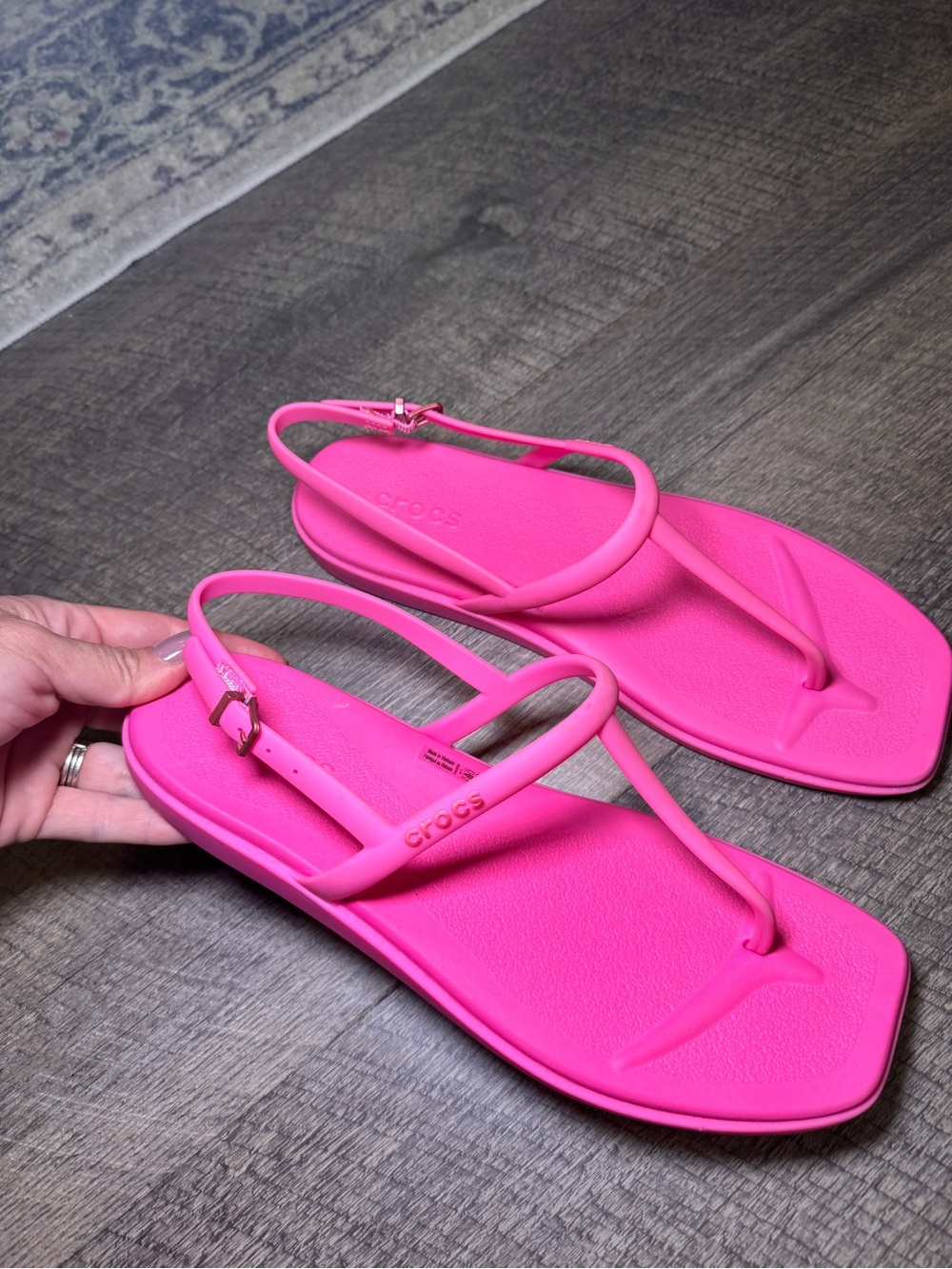 CROCS Women’s Hot Pink Slingback Sandals